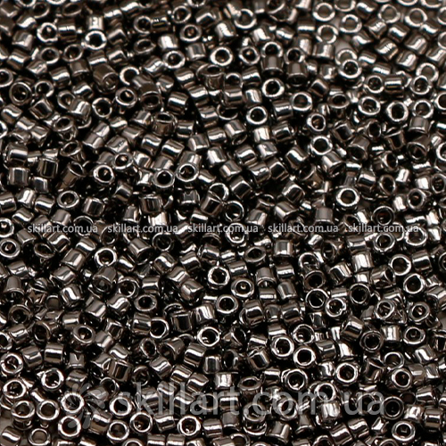 Бисер DB-21 Miyuki Delica Beads 11/0 (металлизированный, серебряный)